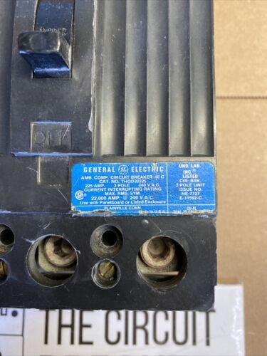 THQD32225 GENERAL ELECTRIC 2 Pole 200Amp 240V Circuit Breaker 2 YEAR WARRANTY