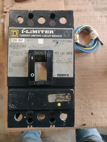 KI361501352 Square D Gray Label Current-Limiting Circuit Breaker 3P 150A W AUX