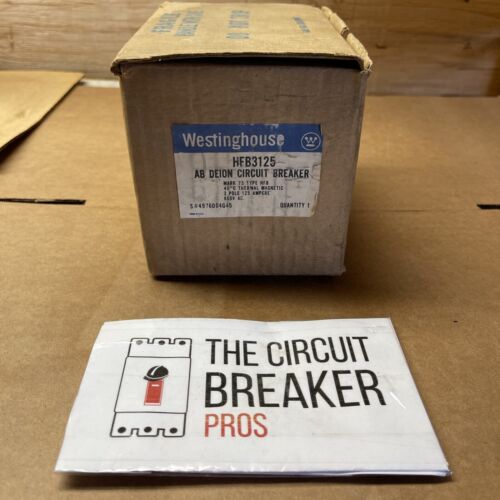 HFB3125 Molded Case 125V 600V Circuit Breaker 3Pole  HFB Circuit Breaker New