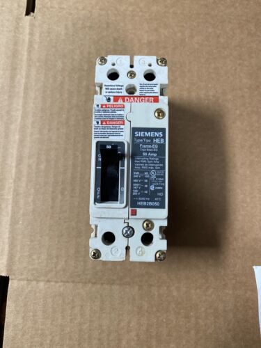 SIEMENS HEB HEB2B050 2 POLE  50 AMP 480V BREAKER