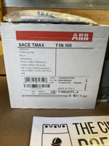 ABB T1N040TL-4 / T1N040TL4 (BRAND NEW) 40A 4 POLE New In Box WRNTY Free Shipping