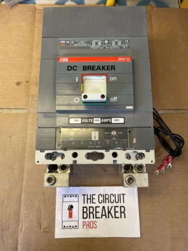 ABB SACE S6 S6n-2P-600 600AMP 2 Pole DC Breaker Reconditioned 1yr Wrnty