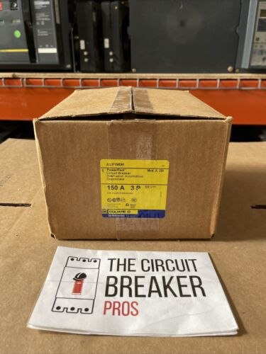 Square D JLL37150D81/JLL36150 Circuit Breaker, 150 Amp, 500/600 VDC,