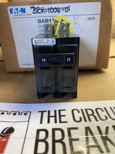 BAB2015 CUTLER HAMMER  CIRCUIT BREAKER 2POLE 15AMP 240V NEW