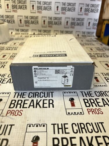 SQUARE D POWERPACT BD CIRCUIT BREAKER BDL26030LW 30AMP 600VOLT 2POLE NIB