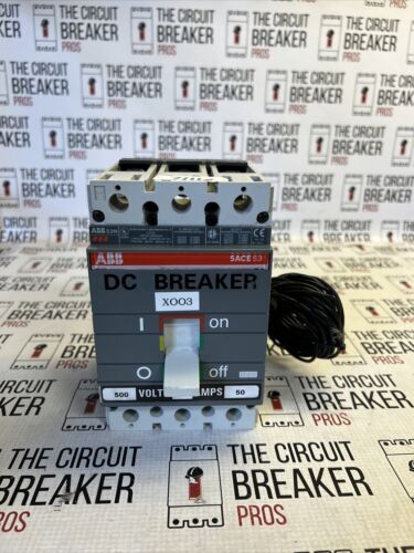 ABB S3N SACES3 CIRCUIT BREAKER 50 AMP 3 POLE 600V Aux& Shunt