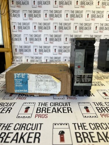 New Open Box Siemens HED4 HED42B020 2 Pole 20 Amp 480 V Circuit Breaker