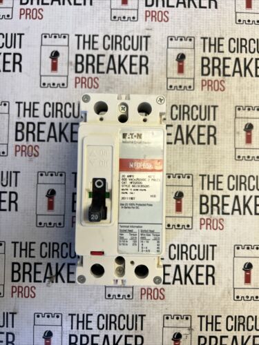 HFD2020 Cutler Hammer, Eaton, Westinghouse 600V 20A Series C HFD Circuit Breaker