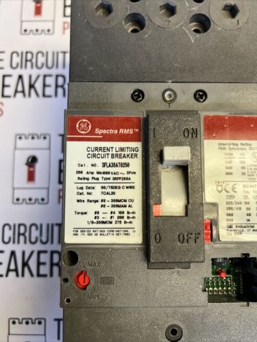 GE  SFLA36AT0250 3 POLE 250 AMP 600 VOLT Circuit Breaker WRNTY Plug Upon Request
