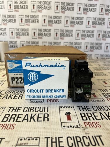 NEW ITE P220 20 Amp 2 pole 120/240V Pushmatic Single Phase Circuit Breaker