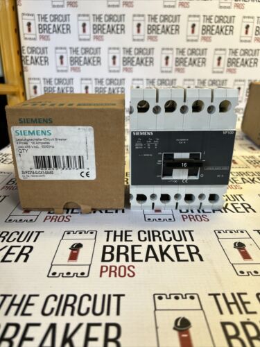 NOS Siemens 3VF2214-OJC41-0AAO CIRCUIT BREAKER 4P 16amp