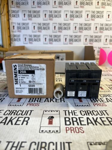 NEW Siemens Circuit Breaker QG320 20Amp 3 Poles 120/240vAC