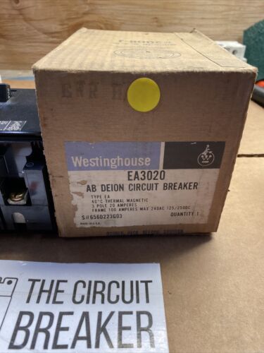 EA3020 Molded Case 20A 240V Circuit Breaker 3Pole EA Series EA Circuit Breaker