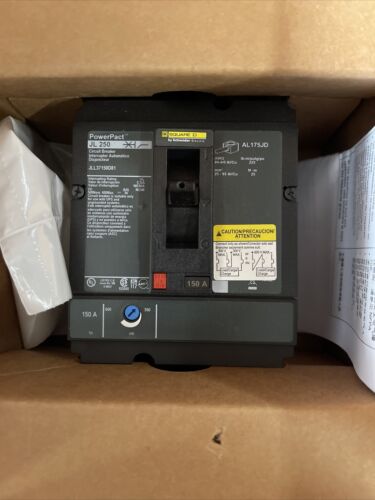 Square D JLL37150D81/JLL36150 Circuit Breaker, 150 Amp, 500/600 VDC,