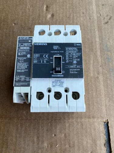 LGG3B030  Siemens Circuit Breaker VLSeries LGG 30A 600V With Shunt Trip Cqdst227