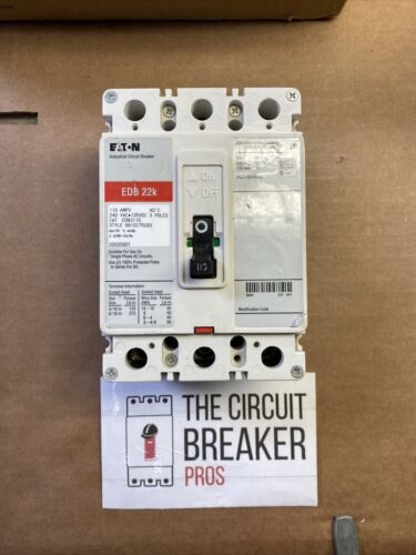 NEW CUTLER HAMMER EATON WESTINGHOUSE EDB EDB3110 110 AMP 240V CIRCUIT BREAKER