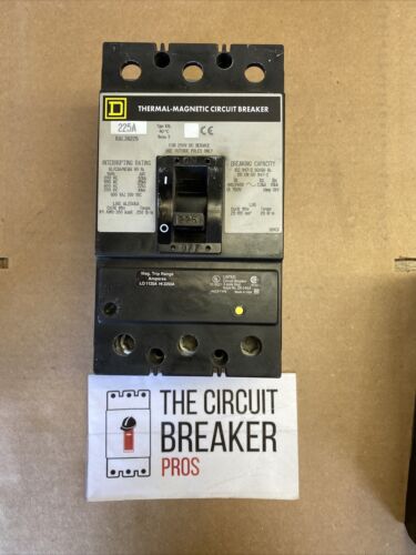 SQUARE D KAL36225 CIRCUIT BREAKER KA 225 A Reconditioned