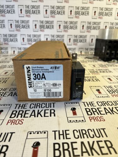 B130 SIEMENS 1POLE 30AMP 120V 10KA CIRCUIT BREAKER NEW