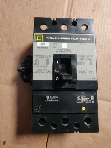 KAL361501021 Feed-Thru Circuit Breaker 150A 600V KAL KAL Series Square D Molded 