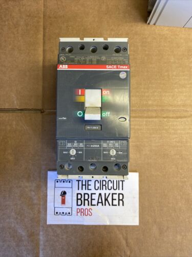 ABB SACE Tmax T4N 250 3 Pole Breaker 1YR WRNTY Recon