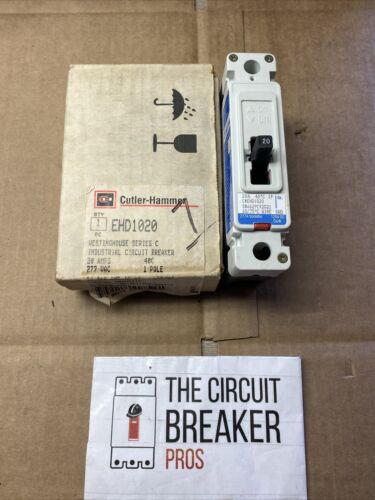 Cutler-Hammer EHD1020 Series C Industrial Circuit Breaker 20 AMPS 277