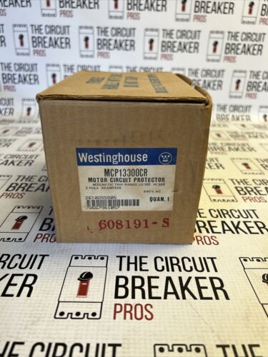 WESTINGHOUSE MOTOR CIRCUIT BREAKER MCP13300CR 30AMP 600VOLT 3POLE  NIB