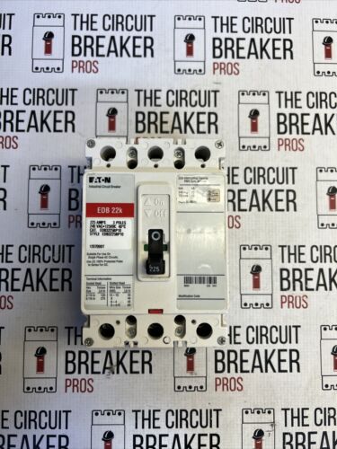 New Surplus  EATON  EDB3225 225 AMP 3P 240V 22k CIRCUIT BREAKER WRNTY