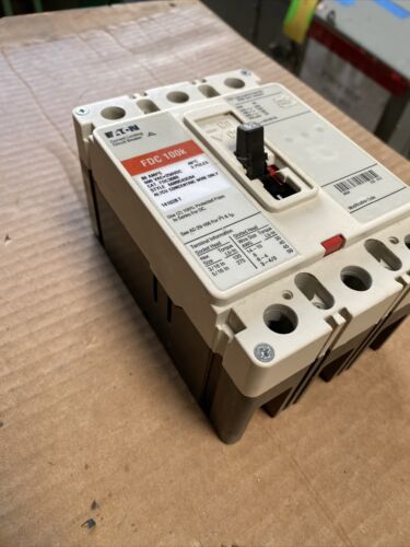 Cutler Hammer FDC3080, 80 Amp, 600 Volt, 3 Pole, RED Circuit Breaker-