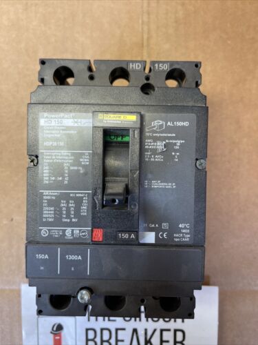 NEW SQUARE D POWERPACT HDP36150 3 POLE 150 AMP CIRCUIT BREAKER