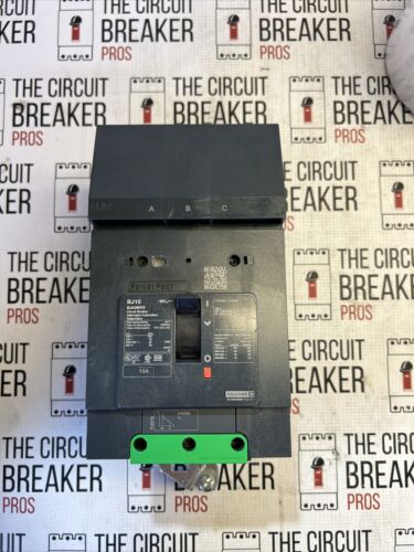 BJA36015 SQUARE D 3 POLE 15 AMP 65KA 600V POWERPACT CIRCUIT BREAKER NEW WRNTY