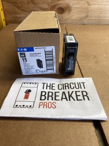 EATON CUTLER-HAMMER BR115 C115 15 AMP  SINGLE POLE CIRCUIT BREAKER