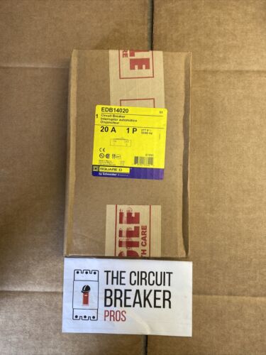 Square D EDB14020 Circuit Breaker brand New In Original box SEALED
