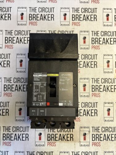 HDA36040 SQUARE D CIRCUIT BREAKER 40 AMP 3 POLE 600 VAC NEW surplus