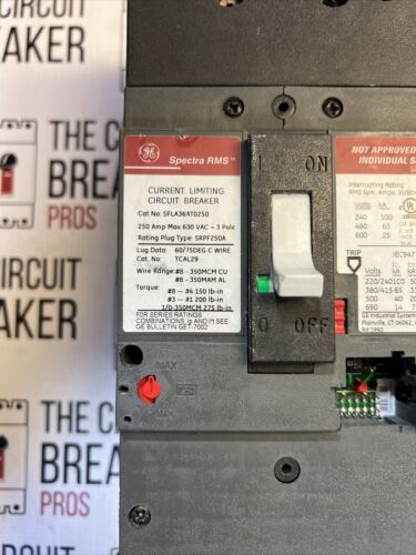 SFLA36AT0250 General Electric Circuit Breaker 3 Pole 250 Amp 600V NEW Surplus