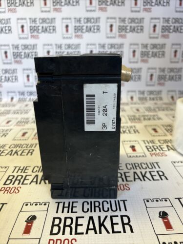 NEW GE TED134020 GREEN 3 POLE 20 AMP Circuit Breaker WRNTY