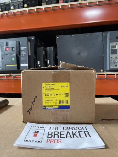 SQUARE D JGL37250 D82AAUO CIRCUIT BREAKER 3-Pole 250 A 500VDC - NEW IN BOX 