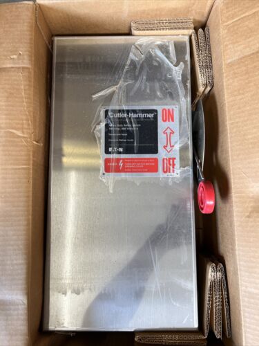 NEW Eaton 100 AMP NON-FUSIBLE STAINLESS SAFETY SWITCH 600 VAC NEMA 4X DH363UWK