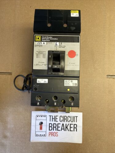 Square D KA362251021 3p 225a 600v Circuit Breaker With Shunt 120v Refurbished