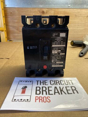 Cutler Hammer EHC3020 3-Pole 20-Amp 480-Volt Circuit Breaker 20A 480V 3P
