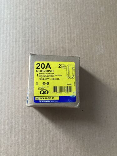 QOB220VH SQUARE D 2POLE 20AMP 240V CIRCUIT BREAKER NEW 