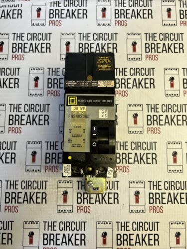 Square D FA24020AB 20Amp 480V 2 Pole AB Phasing I-Line Circuit Breaker-Warranty￼