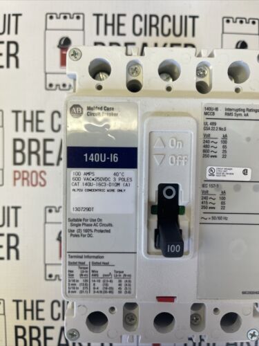 NEW ALLEN BRADLEY 140U-I6C3-D10 (m) MCC 100 A Breaker