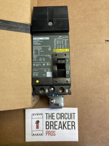 NIB. Square D  Circuit Breaker 50A, 3P Cat# FH26050AB  1YR WRNTY FREE SHIPPING