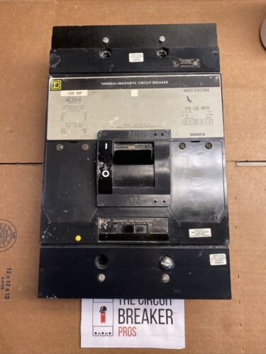 MAL36500 Square D 600V 500A MAL Series Circuit Breaker Feed Thru 3P 3PH LI