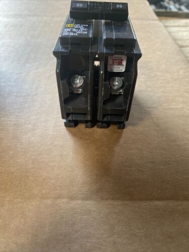 5-Square D HOM220 Homeline 20 Amp 2 Pole 120/240V Circuit Breaker New