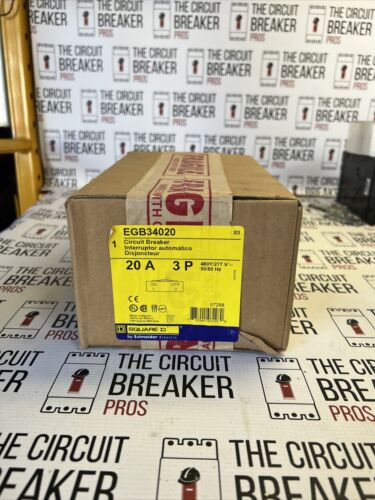 Square D EGB34020 Circuit Breaker 30 A 3P 480Y/277V 50/60Hz New In Box