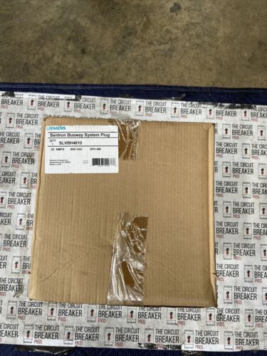 SLVBH4610G SIEMENS SENTRON BUSWAY SYSTEM PLUG 30AMP 600V New In Box WRNTY