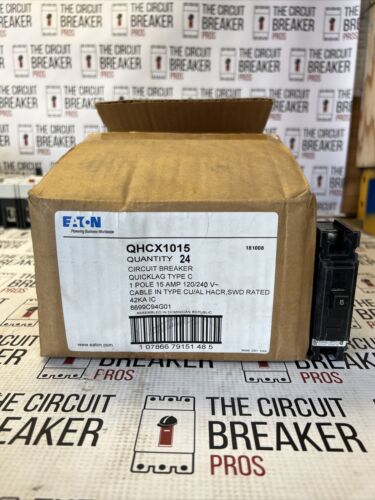 QHCX1015 Eaton Circuit Breaker 1 Pole 15 Amp 120/240V (New) Large Stock 300+