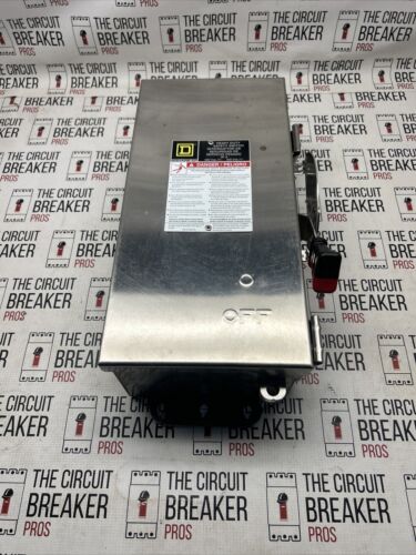 H361DS SQUARE D 30 Amp 600v Fusable  Stainless Disconnect New