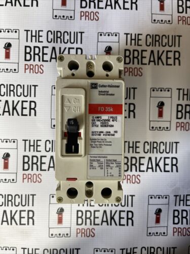 FD2015 FD Circuit Breaker Bolt-On 15A 600V Cutler Hammer, Eaton, Westinghouse Mo